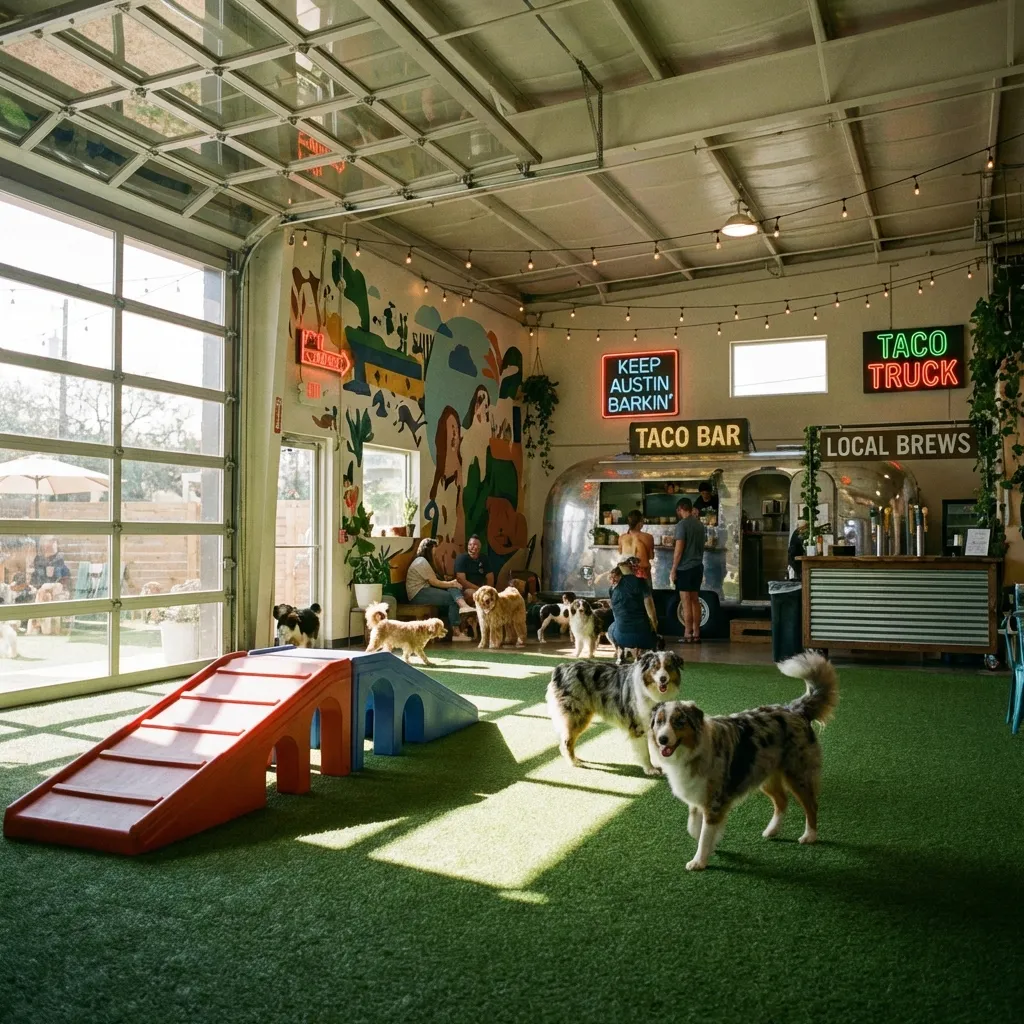 Austin dog park landscape